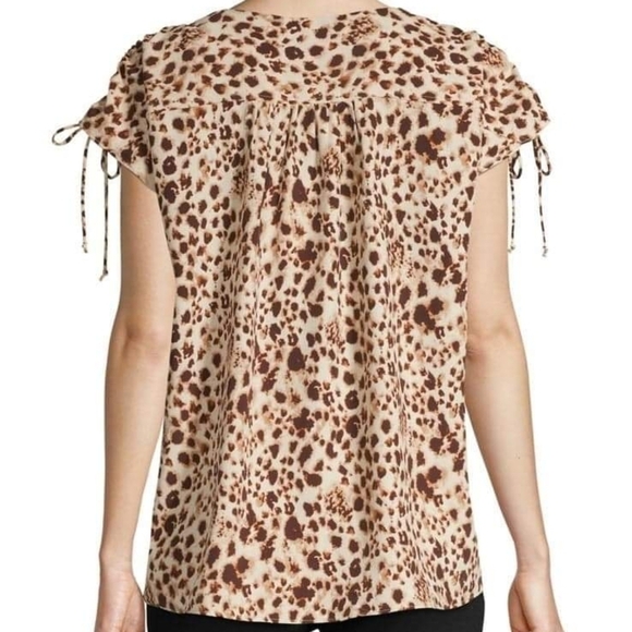 h by Halston Animal Print Blouse - Picture 2 of 9